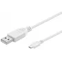 Microconnect USBABMICRO1W Cable USB USB 2.0 1 m USB A Micro-USB B Blanco