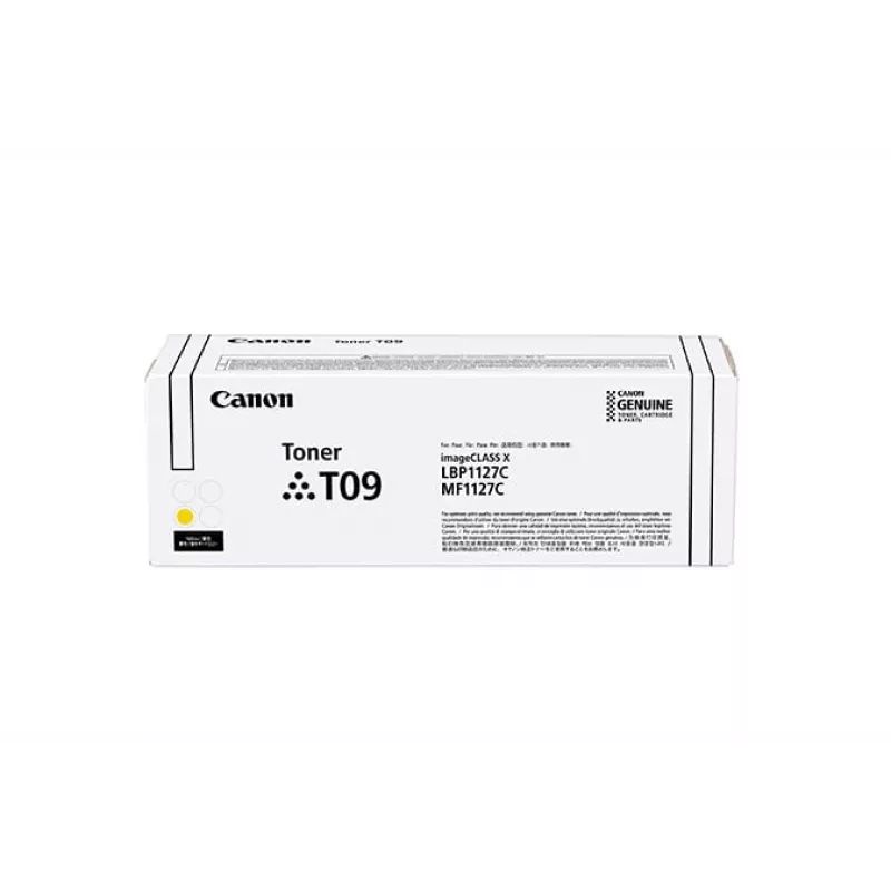 Cartucho de tóner Canon TONER T09 Y 1 unidad Original Amarillo