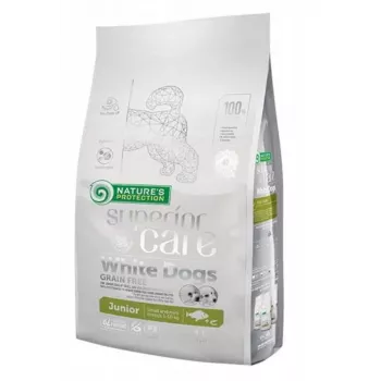 Pienso seco para perros nature’s protection Superior Care White Dogs Grain Free Junior Small 1,5 kg — pescado, proteína 26 %, grasa 15 %