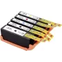 Renkforce pack combinado de tinta compatible sustituto de Canon PGI-580 PGBK + CLI-581 BKCMY (2078C005) negro, negro fotográfico, cian, magenta, amarillo (RF-5628792)