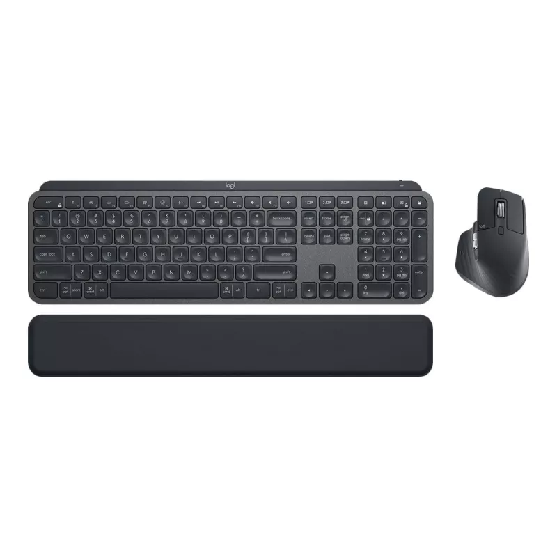 Logitech MX Keys Combo for Business - Conjunto teclado y ratón - retroiluminado - inalámbrico - Bluetooth LE - QWERTY - GB - Grafito
