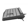 Teclado cableado de tamaño completo NATEC NKL-1507 USB QWERTY US International gris/negro, 105 teclas, teclado numérico