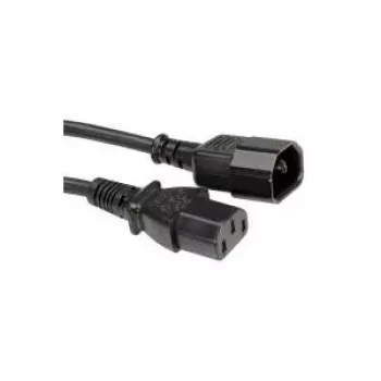 Bachmann 356.120 cable de alimentación, de IEC C14 a C13, 1 m, negro