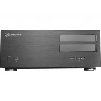 SilverStone Grandia GD08 - Sobremesa - SSI EEB - sin fuente de alimentación - negro - USB/audio