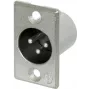 Neutrik NTR-NC3MP - -30 - 80 °C - Plata - UL 94 HB - IEC 61076-2-103 - IP 40 - IEC 68-2-20 (NC3MP)