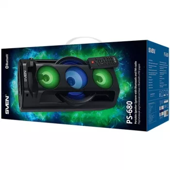 Altavoz Bluetooth SVEN PS-680 65W, FM, Karaoke
