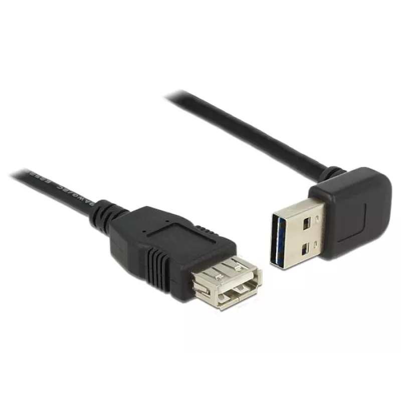 Cable USB DeLOCK 1 m USB 2.0-A a USB 2.0-A negro