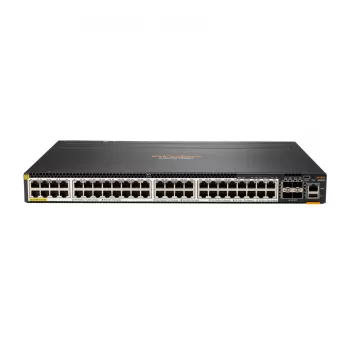 Hewlett Packard Enterprise HPE Aruba 6300M - Switch - L3 - gestionado - 48 x 100/1000/2,5G/5G (PoE+) + 4 x 1 Gigabit / 10 Gigabit / 25 Gigabit / 50 Gigabit SFP56 (uplink / stacking)