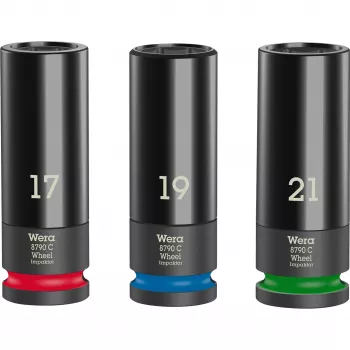 Juego de vasos para llave de impacto Wera 05004595001
