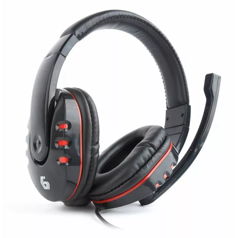 Gembird GHS-402 Auriculares/Auriculares con micrófono con cable con diadema Gaming Negro