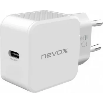 nevox Cargador USB PD Tipo C (fuente de alimentación) 30 vatios Blanco (2008)