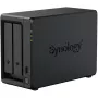 Servidor de almacenamiento NAS SYNOLOGY DP320 sobremesa R1600, 8 GB RAM, 16 TB, 2 bahías, soporte HDD, RAID, negro