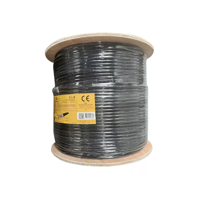 Gembird CAT6 UTP cable LAN exterior macizo 305 m negro