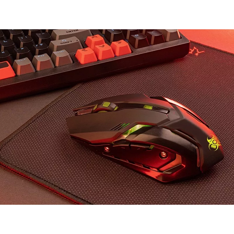 Ratón gaming ergonómico inalámbrico TRACER ROCKY RF NANO - diseño compacto, conexión RF inalámbrica
