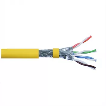 Cable de red ROLINE 21.15.0005 100m Cat8 SF/UTP amarillo