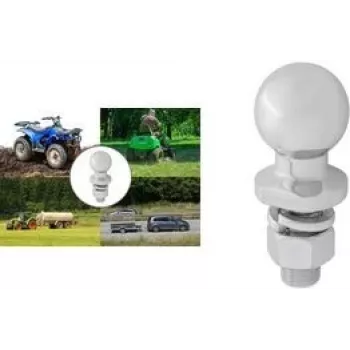Bola de enganche de remolque IWH 19614, capacidad de carga 2000 kg, 50 mm, acero, plata