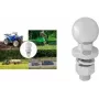 Bola de enganche de remolque IWH 19614, capacidad de carga 2000 kg, 50 mm, acero, plata