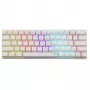 Teclado mecánico White Shark Wakizashi-2 switch US Red, tenkeyless/distribución US, blanco