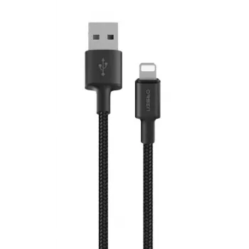 Cable USB-A a Lightning Orsen S9L 1 m 2,1A — negro