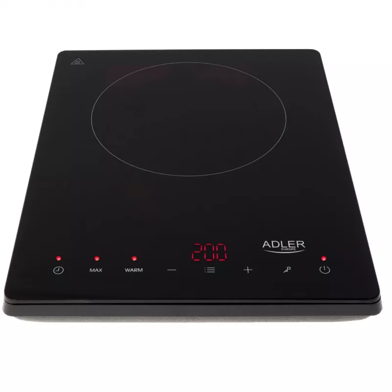 Adler AD 6513 placa de cocina negra de sobremesa 29 cm zona placa de inducción 1 zona(s)