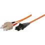 Tecline exertis Connect - Cable de conexión - SC multimodo (M) a MT-RJ multimodo (M) - 7,5 m - fibra óptica - 50/125 micrómetros - OM2 - naranja (75007)