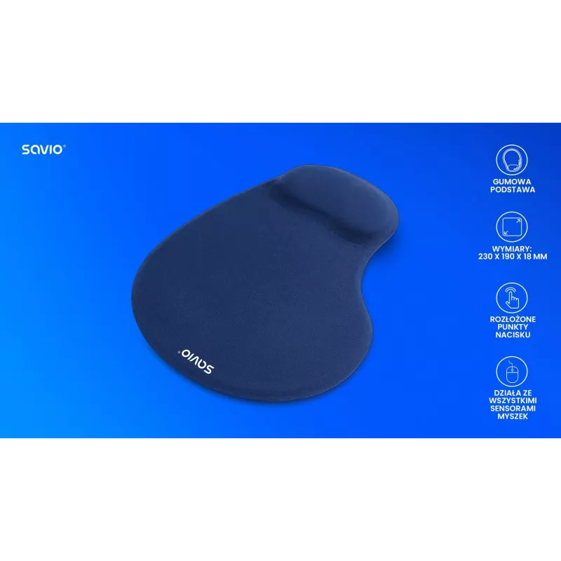 Alfombrilla de ratón SAVIO MP-01NB azul oscuro