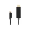 Adaptador USB-C a DisplayPort Lanberg CA-CMDP-10CU-0018-BK Negro 1,8 m