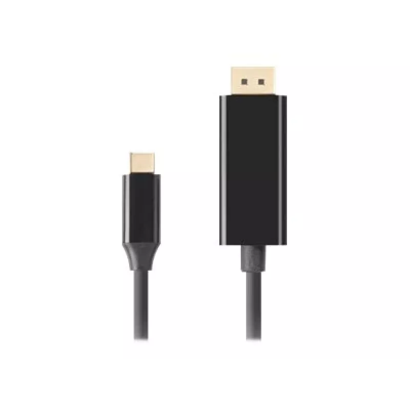 Adaptador USB-C a DisplayPort Lanberg CA-CMDP-10CU-0018-BK Negro 1,8 m