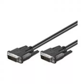 Wentronic Goobay cable DVI-D FullHD Dual Link, negro, 2 m - conector macho DVI-D Dual-Link (24+1 pines) > conector macho DVI-D Dual-Link (24+1 pines) (50851)