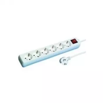 Protección contra sobretensiones REV 512360555 Blanco 6 tomas AC 250 V 1,4 m