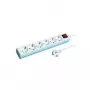 Protección contra sobretensiones REV 512360555 Blanco 6 tomas AC 250 V 1,4 m