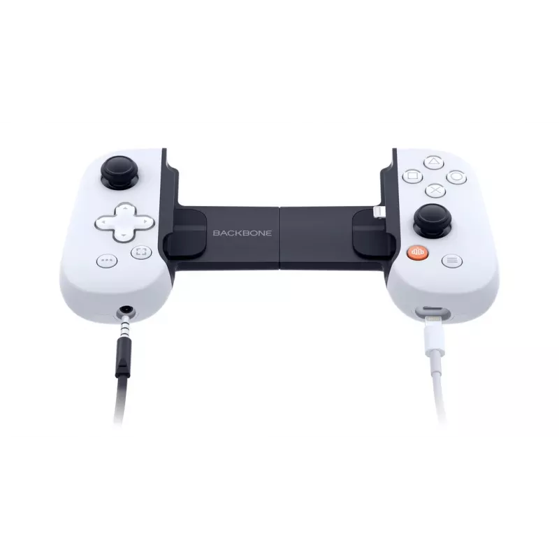 Mando Backbone BB-51-P-WS gris blanco USB para Playstation Xbox
