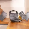Cecotec Sandwichera | Rock’nToast 4in1 | 1000 W | Número de placas 4 | Negro