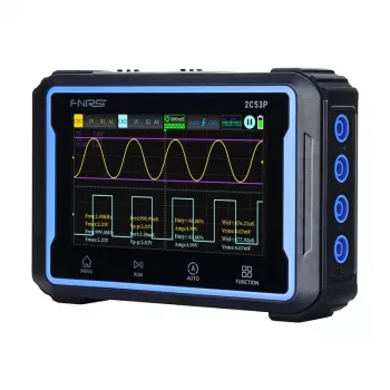 Osciloscopio portátil 3 en 1 FNIRSI 2C53P con pantalla táctil de 4,3 pulgadas