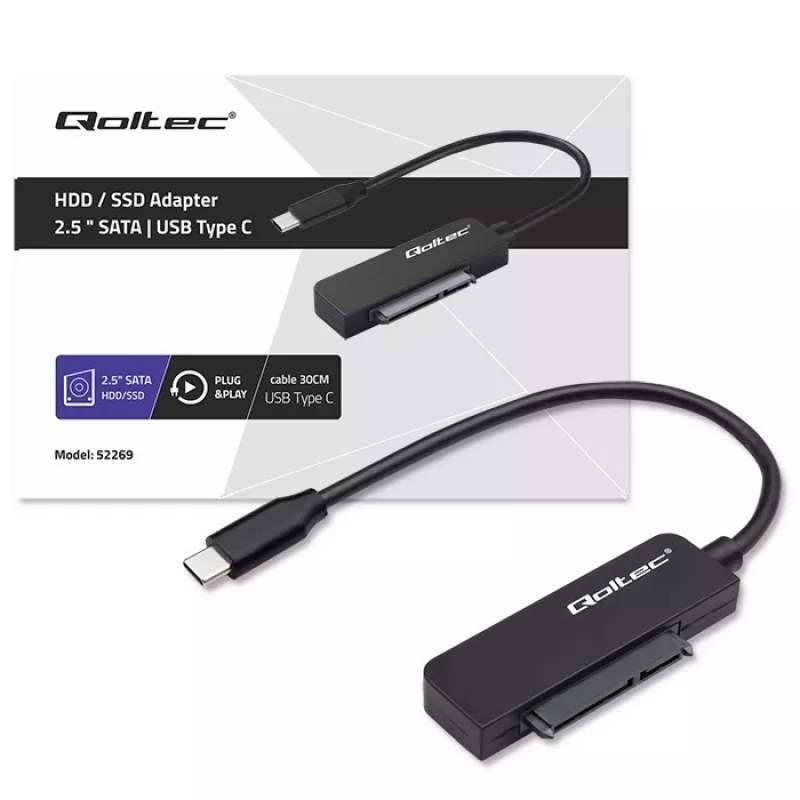 Adaptador SATA QOLTEC 52269 para unidad de 2,5