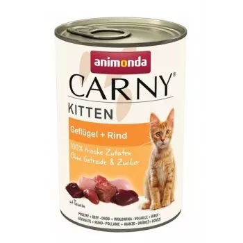 ANIMONDA Carny Kitten Ternera con ave - Comida húmeda para gatos - 400 g