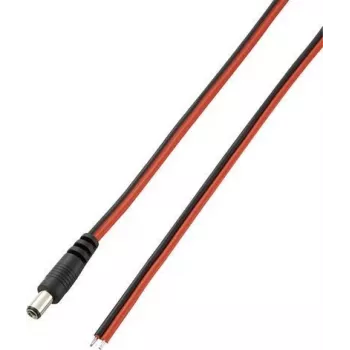 VOLTCRAFT Cable de conexión de baja tensión conector macho de baja tensión - 5,5 mm 2,5 mm 1 ud. (VC-10906535)