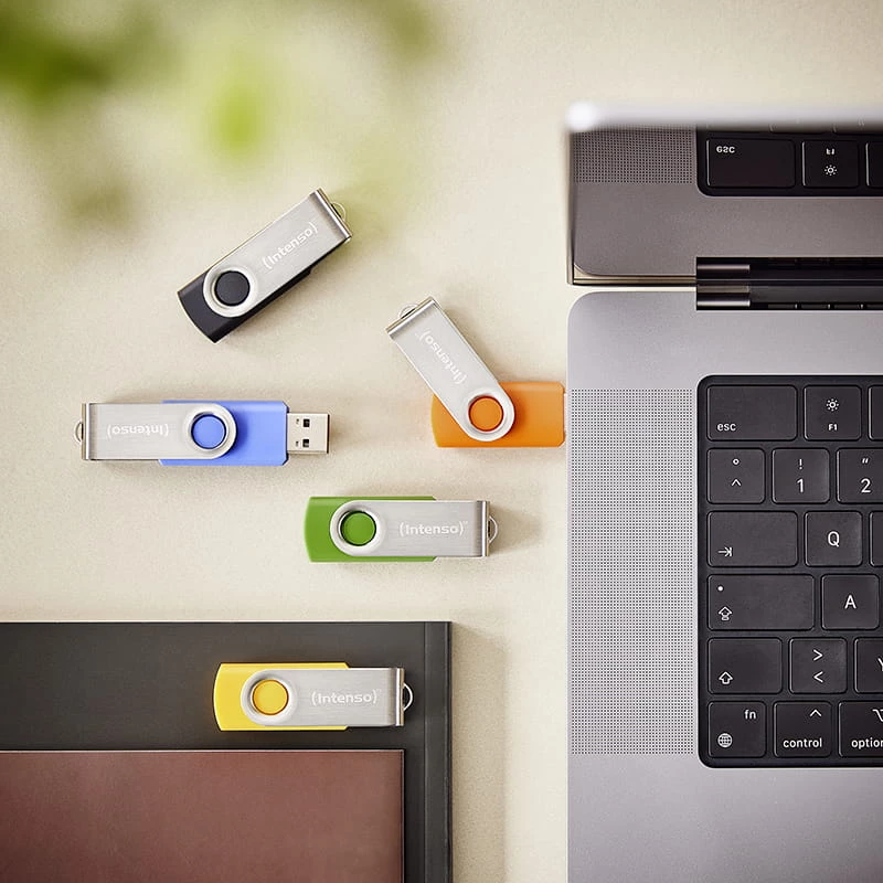 Intenso Office Line Memoria USB 32 GB, USB-A 3.2 Gen 1, pack múltiple de 5, multicolor