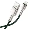 Cable USB-A a Lightning Baseus 1 m, verde