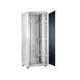 SOMI Networks | Armario independiente 42U, 19″ | 42U-60/80NACP | Gris | Carga máx. 800 kg; paneles laterales desmontables y con cerradura; puertas metálicas perforadas; sin montar | Profundidad: 80 cm