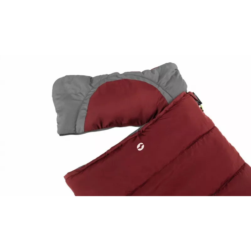 Sac de dormir Outwell Contour Junior rectangular poliéster 170 cm x 70 cm, rojo