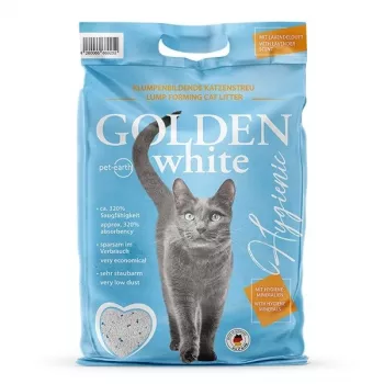 Arena aglomerante de bentonita Golden Grey 7 kg, aroma de lavanda, sin polvo, no adherente