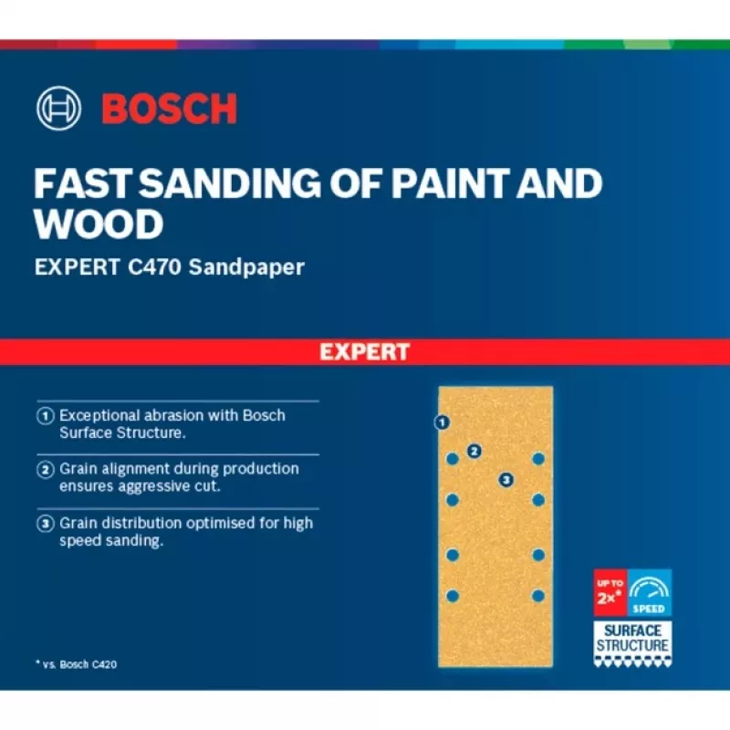 Bosch 2 608 900 807 herramienta rotativa accesorio de lijado/amolado madera hoja de lijar