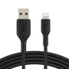 BELKIN CABLE USB PVC USB-A - LIGHTNING, 1M, NEGRO