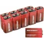 VOLTCRAFT 6LR61 pila de 9 V bloque alcalina de manganeso 550 mAh 9 V 10 uds. (VC-12629385)