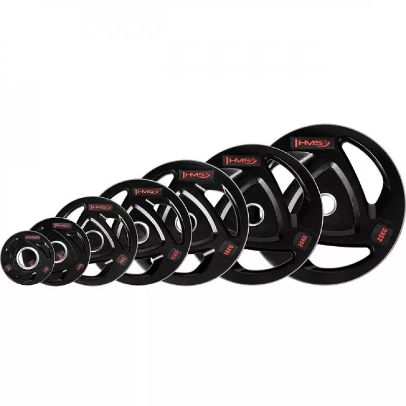 HMS Fitness TOX15 1 ud. disco de peso olímpico con recubrimiento de goma