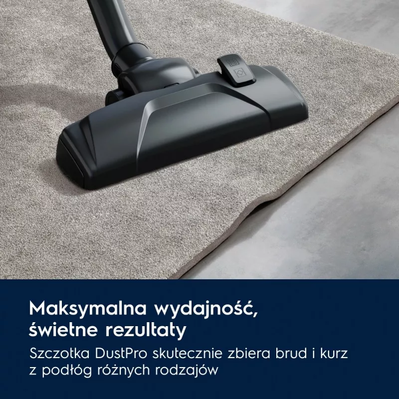 Aspirador de tambor Electrolux EB31C1DB 750 W, bolsa de 3 litros, filtro HEPA, tubo telescópico de acero