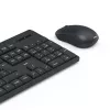 Conjunto de teclado y ratón WKM-100 negro