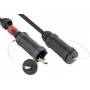 AOC HDMI híbrido de alta velocidad 2.0b, reforzado con acero, 4K @60Hz, 18 Gbit/s, negro, 50m, serie PYTHON (AOC-HP2050)