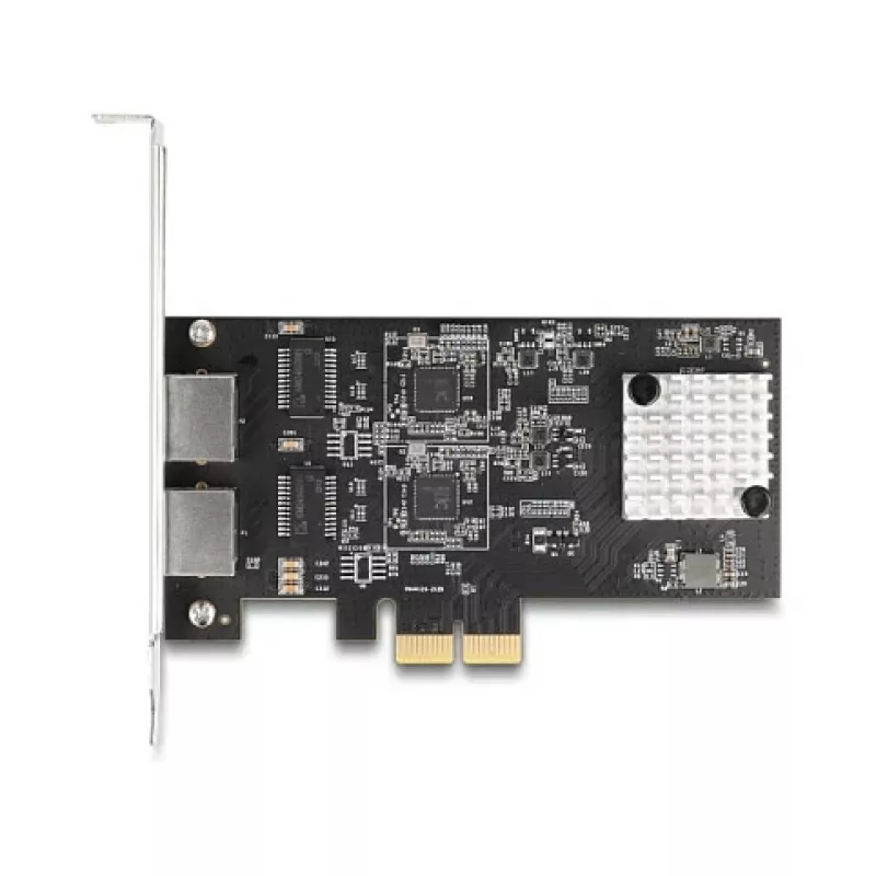 Tarjeta de red DeLOCK 81261 PCI Express x2, 2 x RJ45 5 Gigabit LAN